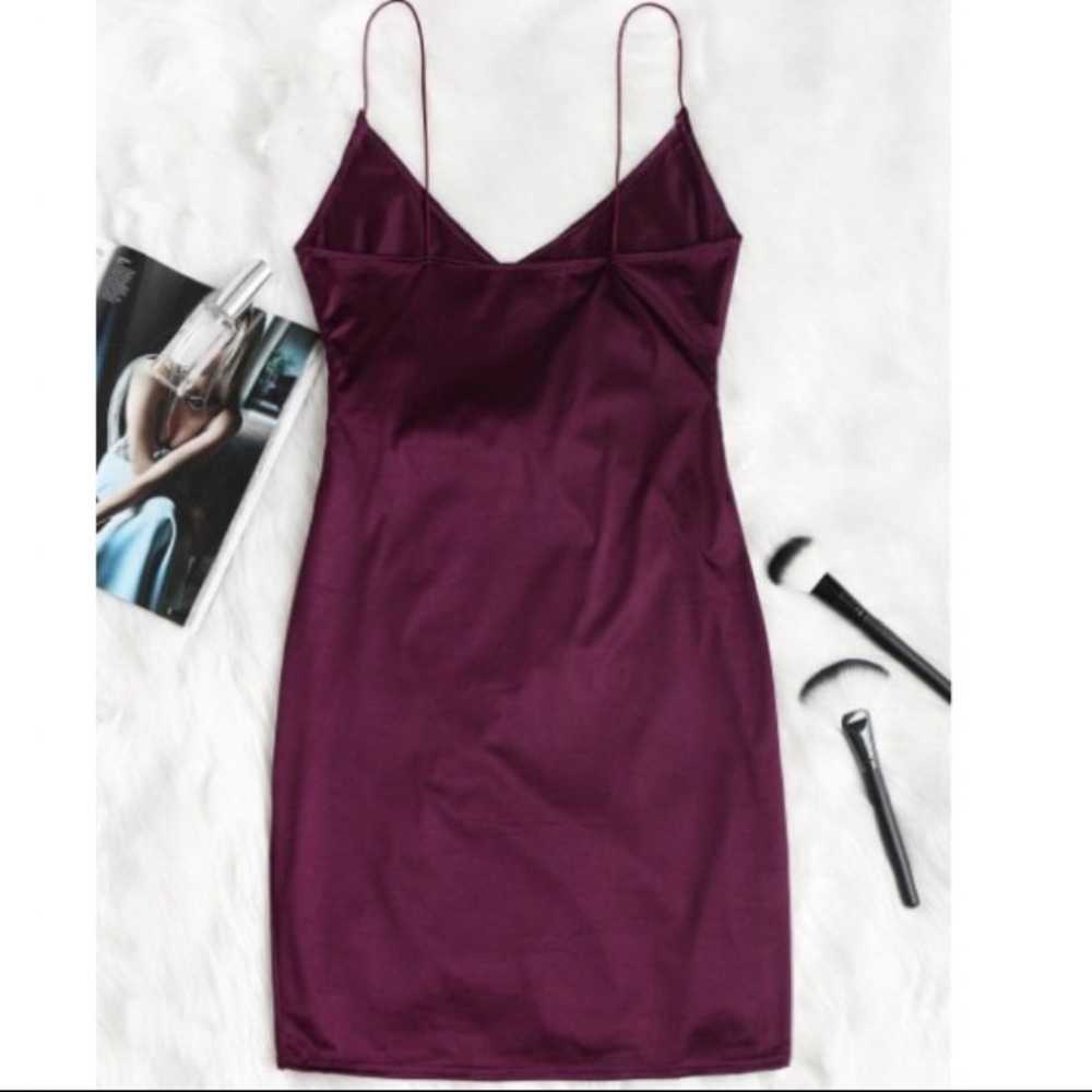 Cami Draped Crossover Slip Dress from Zaful - Picture 2 of 5